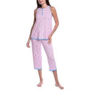 Ellen Tracy Womens Natori Eden Caftan, Pink